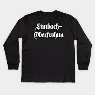 Limbach-Oberfrohna written with gothic font Kids Long Sleeve T-Shirt